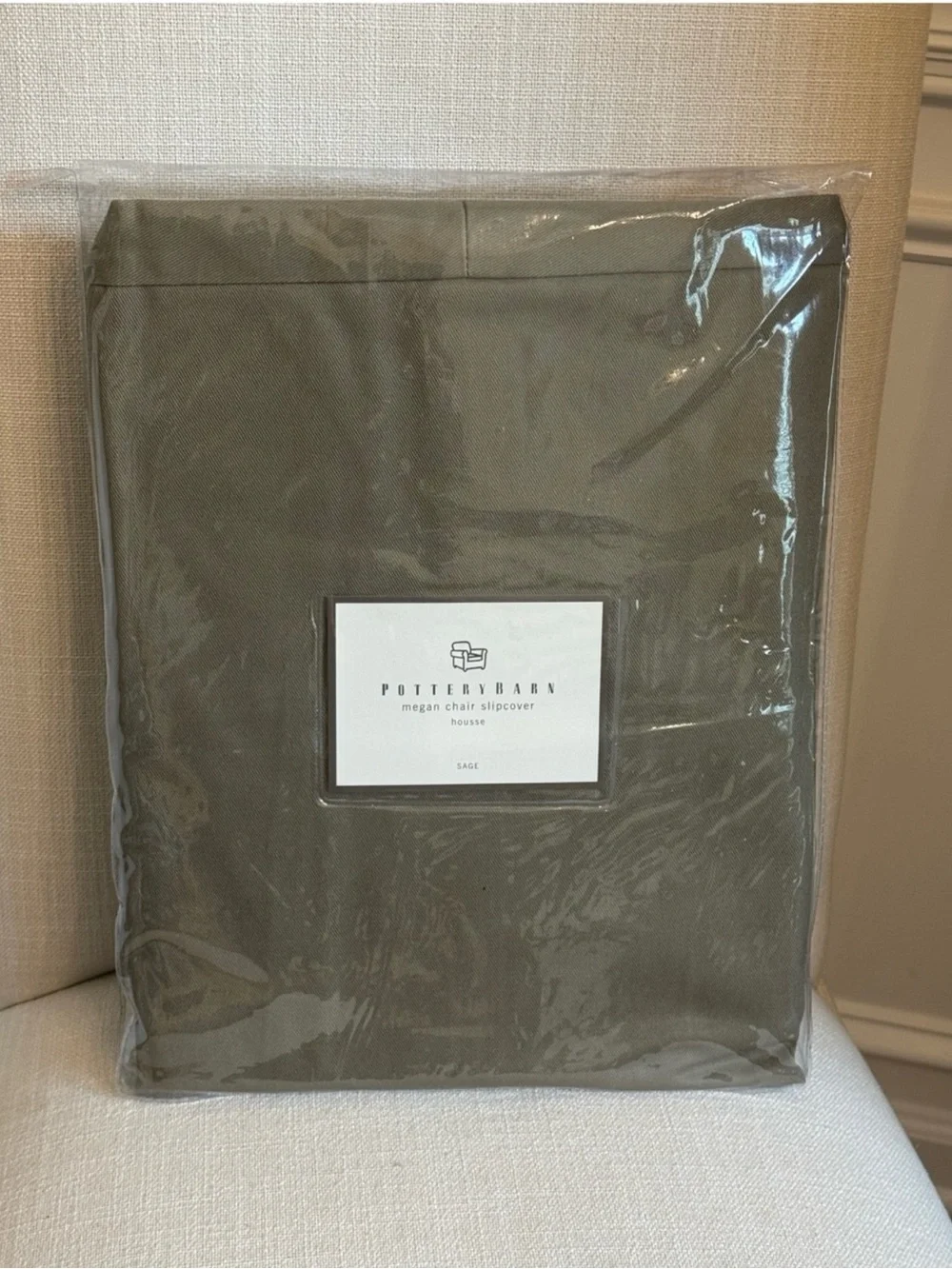 Pottery Barn Megan Dinning Chair Slipcover Sage